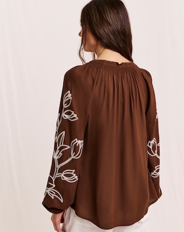Julipa Embroidered Sleeve Blouse