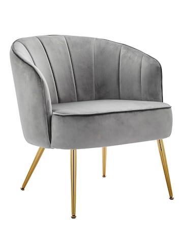 Joanna Hope Esme Velvet Accent Chair