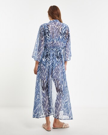 MAGISCULPT Tie Waist Open Beach Kaftan