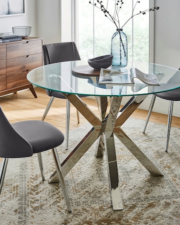 Bodie Stainless Steel Dining Table
