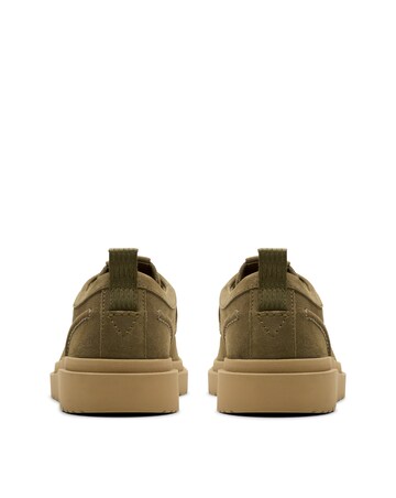 Clarks Polden Moc Shoe - Olive Suede