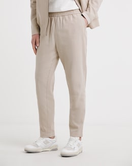 Linen Elasticated Tapered Trouser