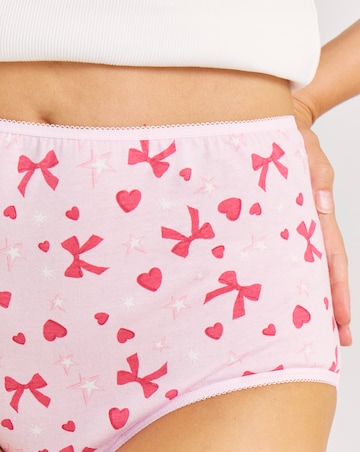 Pretty Secrets (6 Pack) Cotton Full Fit Brief Knickers
