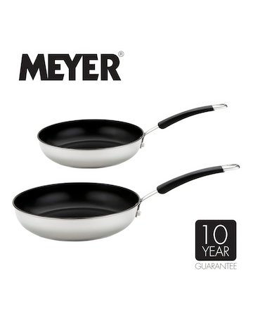 Meyer Stainless Steel Induction Twin Pack- 20/28cm Frying Pan