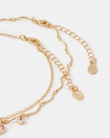 Accessorize 2-Pack Gemstone Pendant Necklaces