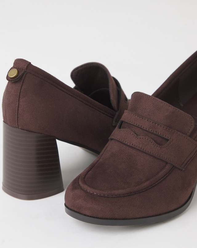 Budapest Vintage Platform Loafer Shoes - Wide Fit (E)