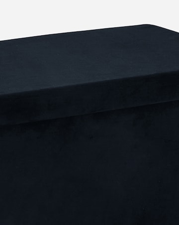 Velvet Foldable Storage Ottoman