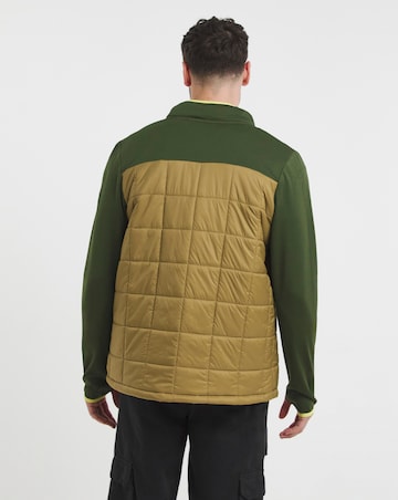 Snowdonia Square Padded Hybrid Zip Up Jacket