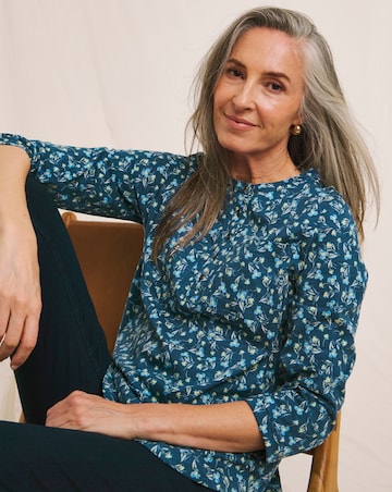 Julipa Pure Cotton Pocket Henley Top