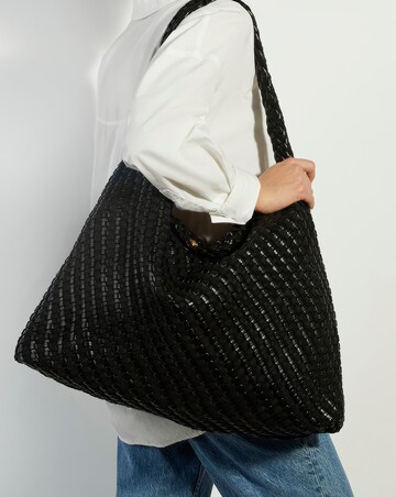 Dune Deliberate XL Woven Shoulder Bag