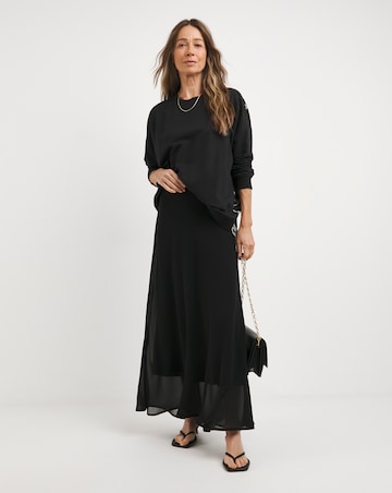 Religion Back Print Long Sleeve Sweatshirt