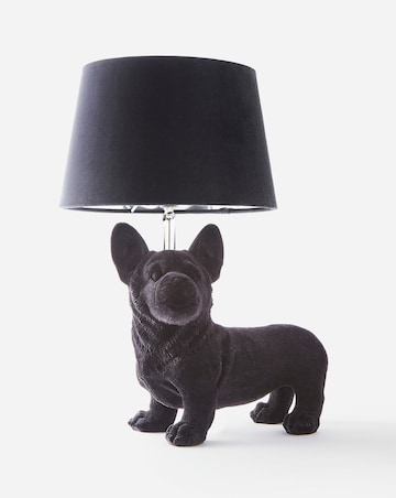 Gray & Osbourn No. 9 Flocked Dog Table Lamp