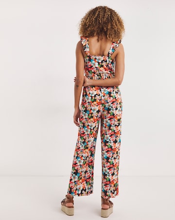 Joe Browns Jersey Shirred Floral Jumpsuit