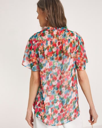 Chiffon Short Sleeve Blouse