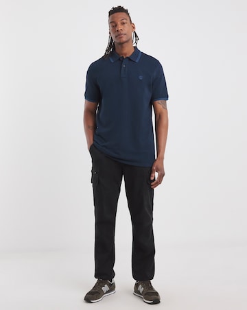 Timberland Millers River Tipped Pique Polo - Dark Sapphire
