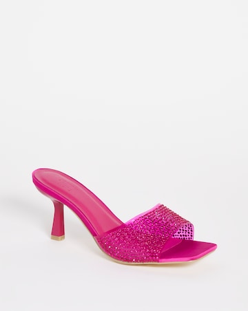Joanna Hope Diamante Mule Sandal - Extra Wide Fit (EEE)