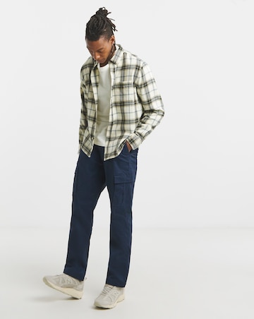 Cotton Rich Flannel Check Shirt Regular