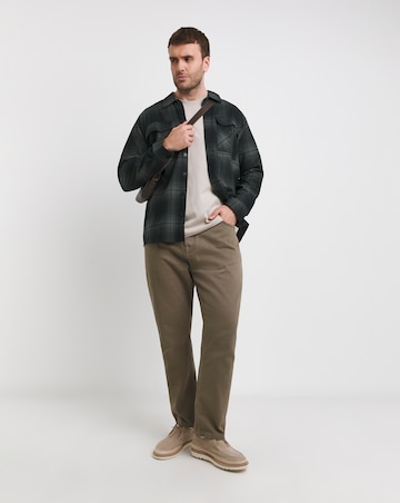 Jack & Jones Charlie Checked Overshirt - Black/Teal