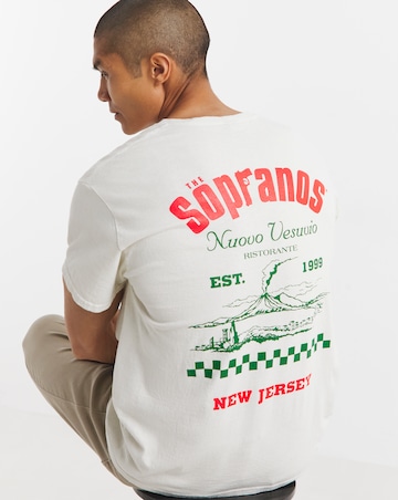 The Sopranos Back Graphic T-Shirt - Ecru