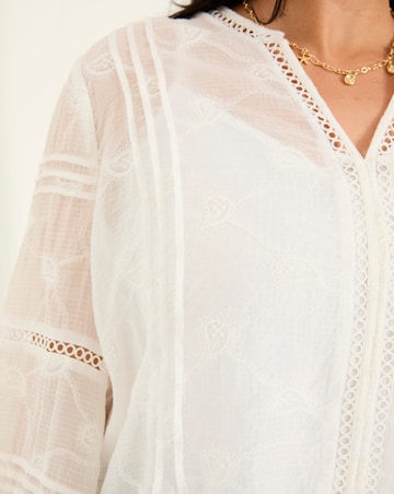 FatFace Copper & Black Jasmine Decorative Blouse