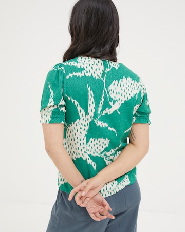 FatFace Savannnah Textured Leaves Blouse