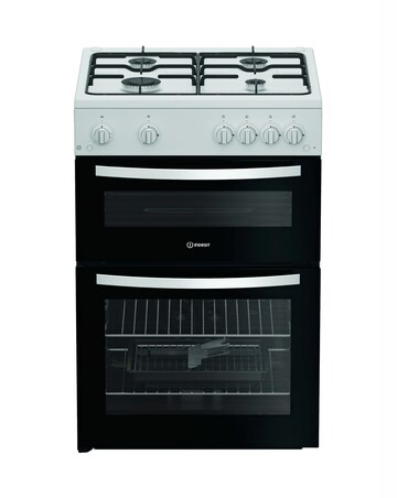 Indesit ITG6GW 60cm Gas Twin Cooker - White