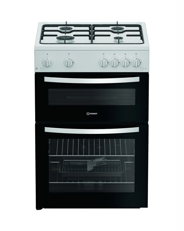 Indesit ITG6GW 60cm Gas Twin Cooker - White
