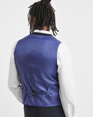 Joe Browns Navy Check Suit Waistcoat