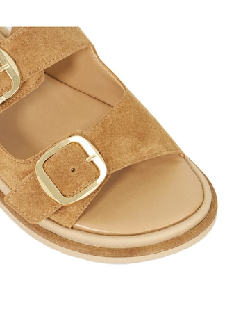 Dune Luckles Suede Buckle Sandals