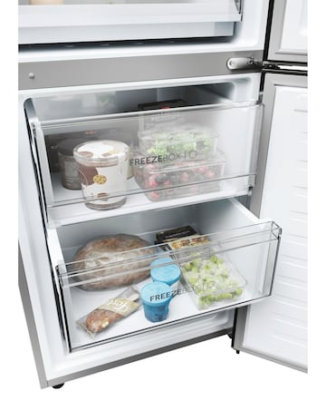 Haier Series 3 HDPW3618DNPK Wifi Connected 185cm 60/40 Fridge Freezer - Silver