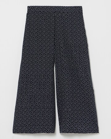 Polka Dot Wide Leg Woven Culottes