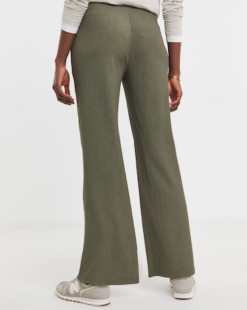 Sage Wide Leg Jersey Trousers