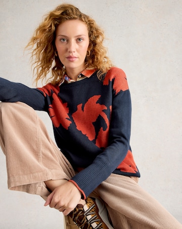 White Stuff Olive Floral Jumper