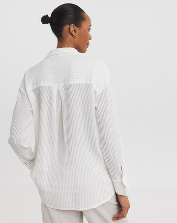 Textured Stripe Fabric Shirt