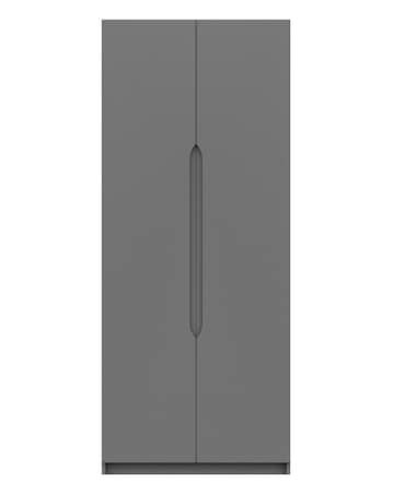Sorrento High Gloss Assembled 2 Door Wardrobe