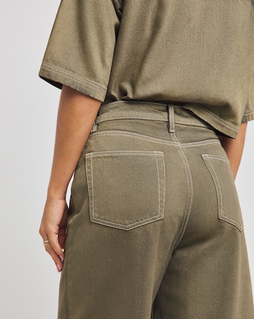 Native Youth Acid Wash Wide Leg Jeans