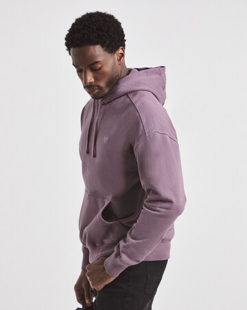 Union Relaxed Hooded Sweatshirt - Plum