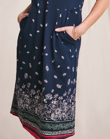 Julipa Pure Cotton Printed Jersey Shift dress