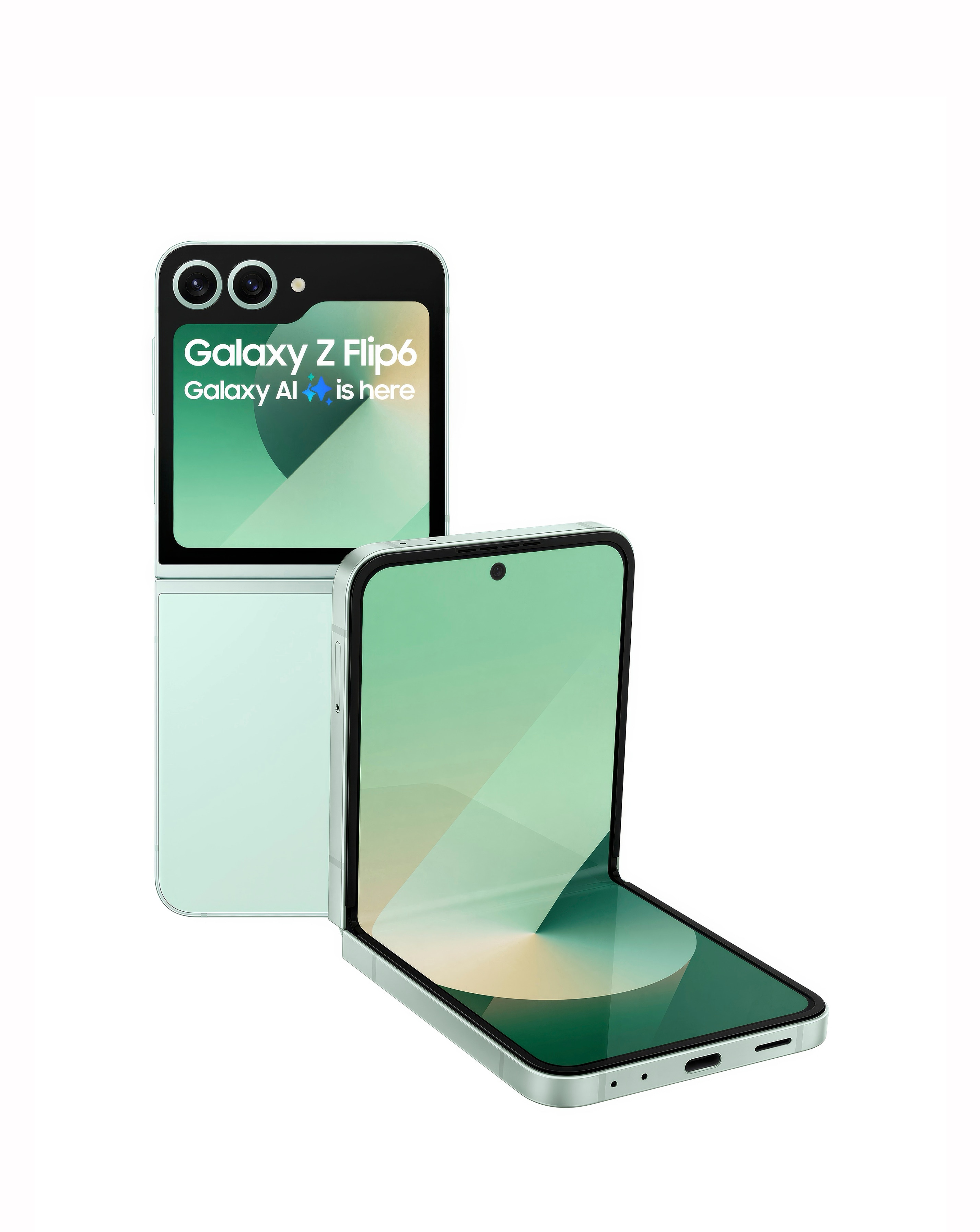 Samsung Galaxy Z Flip6 512GB 5G - Mint - Galaxy AI | JD Williams