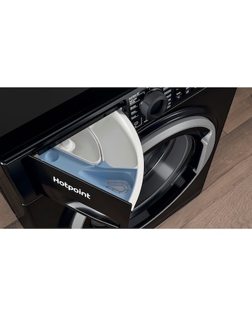 Hotpoint NSWM965CBSUKN, 9kg, 1600rpm Washing Machine - Black + install