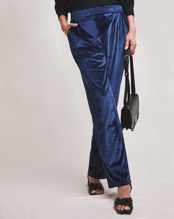 Julipa Velour Tapered Trouser