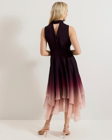 Phase Eight Maybel Ombre Corsage Chiffon Dress