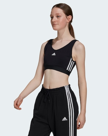 adidas 3 Stripe Crop Top