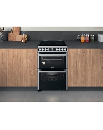Hotpoint HDM67V8D2CX/UK 60cm Electric Double Cooker + Installation