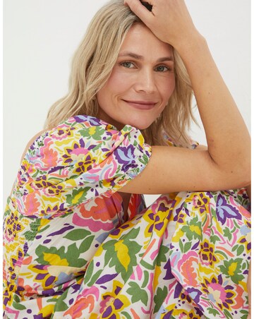 FatFace Rio Art Floral Midi Dress