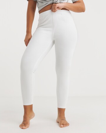 Spanx Medium Control Jean-ish Ankle Leggings White