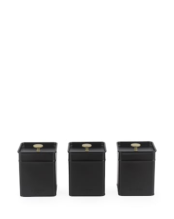 Salter Alchemy Black Kettle, Toaster & Canister Bundle