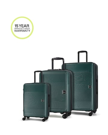 Rock Lincoln 3pc Suitcase Set