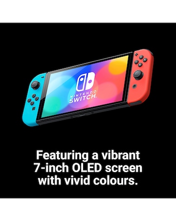 Nintendo Switch OLED Console - Neon Red/ Neon Blue
