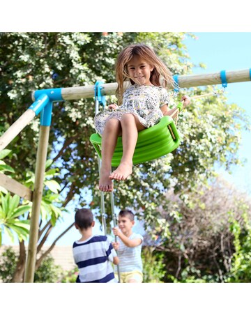 TP Nagano Wooden Double Swing Set